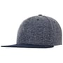 Mélange Flat Brim Pet blauw-gemêleerd