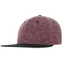 Mélange Flat Brim Pet rood-gemêleerd
