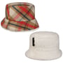 Doriet Check Bucket Omkeerbare Hoed by Mayser camel