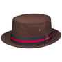 Classic Band Pork Pie Stoffen Hoed by Stetson bruin