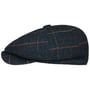 Herringbone Check Newsboy Pet by Lipodo donkerblauw