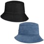 Cord Denim Bucket Omkeerbare Hoed by bedacht blauw