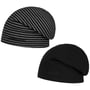 Omkeerbare Long Beanie Muts by Hammaburg zwart