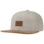Suede 6 Panel Classic Snapback Pet by Reell licht grijs