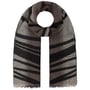 Stripe Fantasy Wollen Sjaal by Fraas zwart