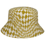 Warped Check Bucket Stoffen Hoed by Kangol naturel-geel