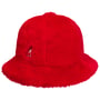 Faux Fur Casual Stoffen Hoed by Kangol rood