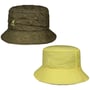 Pucker Check Bucket Omkeerbare Hoed by Kangol olijfgroen