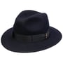 Piemonte Traveller Wollen Hoed by Borsalino donkerblauw
