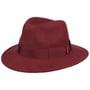 Piemonte Traveller Wollen Hoed by Borsalino bordeaux-gemêleerd