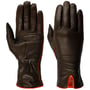 Twotone Nappaleren Dames Handschoenen by Caridei donkerbruin