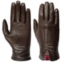 Perforated Nappa Dames Handschoenen by Caridei donkerbruin