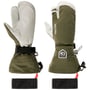 Heli Ski 3-Finger Handschoenen by Hestra olijfgroen