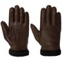 Deerskin Primaloft Rib Handschoenen by Hestra donkerbruin