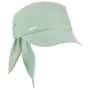 Cotton Chambray Dames Cap by Seeberger groen