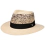 Twotone Crown Traveller Panamahoed by Lierys naturel-zwart