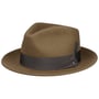 Burdock Fedora Wollen Hoed by Stetson bruin