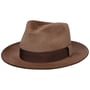 Lidderdale Fedora Haarvilthoed by Stetson lichtbruin