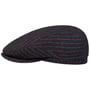 Woolen Stripe Driver Pet by Stetson donkerblauw