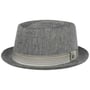 Herringbone Pork Pie Stoffen Hoed by Lierys grijs
