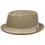 Herringbone Pork Pie Stoffen Hoed by Lierys beige