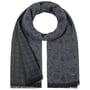 Jacquard Stamps Katoenen Sjaal by Stetson donkerblauw
