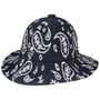 Paisley Wide Brim Casual Hoed by Kangol donkerblauw