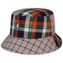 Plaid Mashup Bucket Vissershoed by Kangol oranje