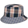 Plaid Mashup Bucket Vissershoed by Kangol lichtblauw