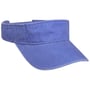 Washed Cotton Visor by Lipodo blauw