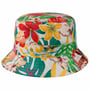 Tascott Flowers Bucket Stoffen Hoed by Lipodo wit
