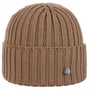Merino Gebreide Muts met Omslag by Lierys lichtbruin