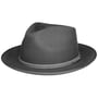 Carbury Fedora Wollen Hoed by Stetson donkergrijs