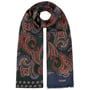 Multicolour Paisley Wollen Sjaal by Stetson donkerblauw