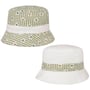 Cotton Check Bucket Omkeerbare Hoed by McBURN olijfgroen