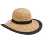 Margate Rafia Flaphoed naturel-zwart