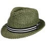 Honalo Trilby Crochet Strohoed by Chillouts olijfgroen