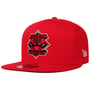9Fifty Diamond Patch Bulls Pet by New Era rood