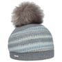 Faux Fur Pom Walkloden Muts by Seeberger lichtblauw