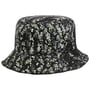 Needlepunch Floral Bucket Stoffen Hoed by Kangol zwart