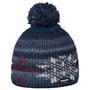 Ike Pompon Beanie Muts by Eisbär donkerblauw