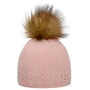 Nalin Lux Crystal Beanie Muts by Eisbär roze