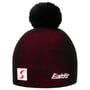 Pompon Skipool Beanie Muts by Eisbär zwart-rood