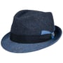 Classic Twotone Trilby Wollen Hoed by Lierys blauw