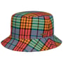Colour Check Bucket Stoffen Hoed by Stetson bont