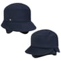 Hoed met Schuine Rand en Oorbescherming by Lierys blauw