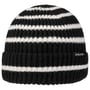 Twotone Stripes Omslagmuts by Chillouts zwart-wit