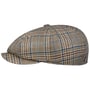 Glencheck 8 Panel Pet by Lierys bruin-blauw