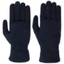 Lambswool Gebreide Handschoenen by Caridei donkerblauw