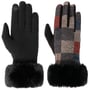 Colour Checks Touch Dames Handschoenen by Lipodo bont